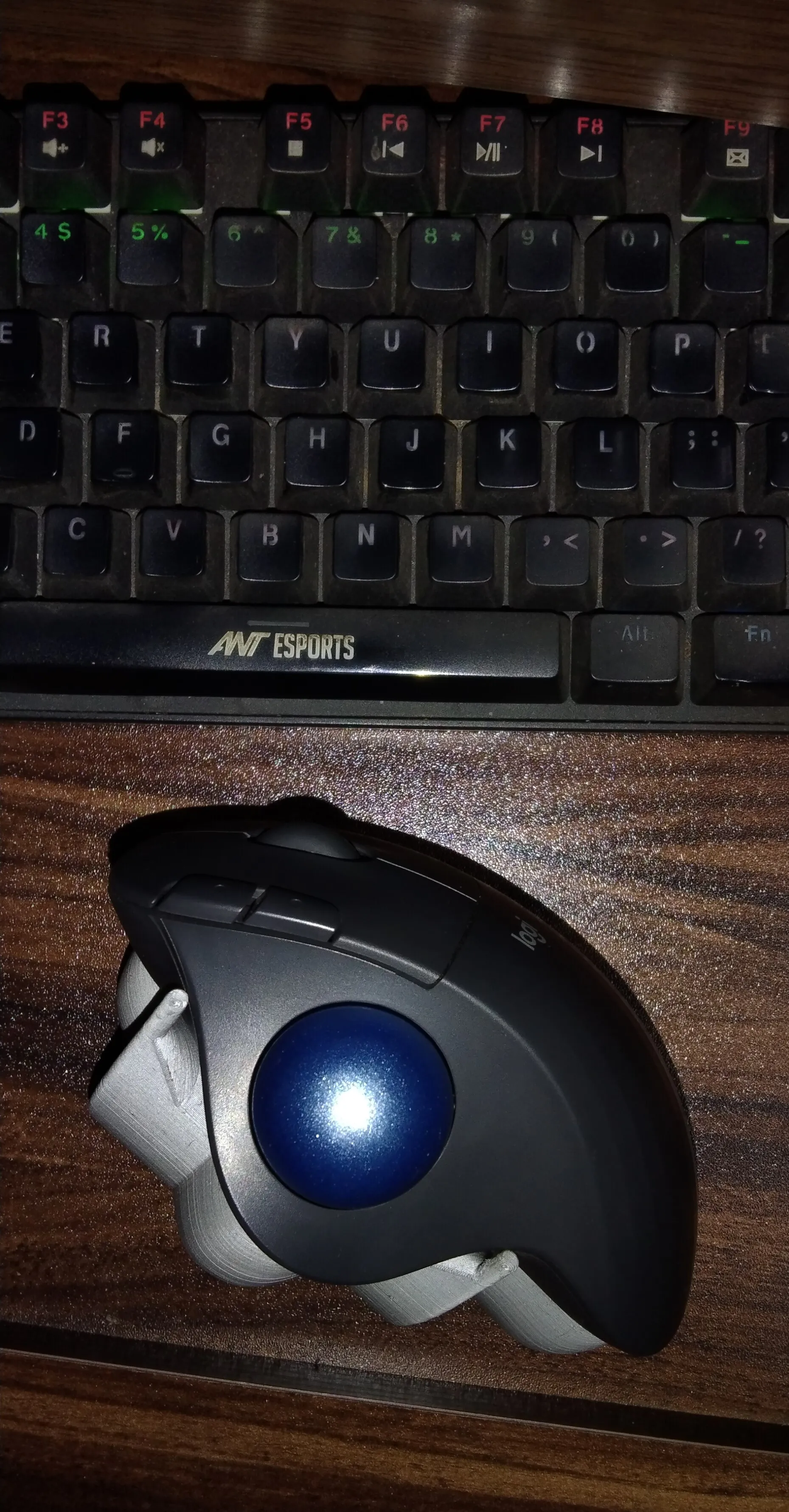 Trackball placement